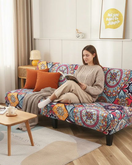 housse clic clac colorée – Protection canapé convertible – Photo Variation 6