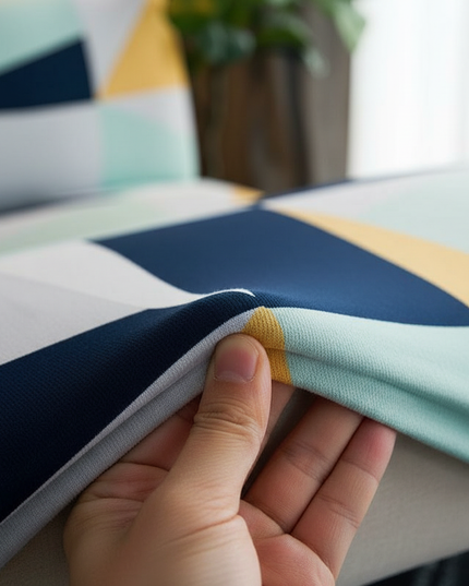 Housse de clic clac Géométrique Multicolore – Protection canapé convertible – Photo Variation 5