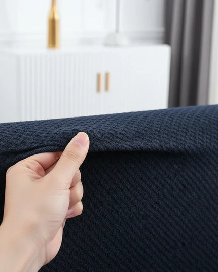 housse clic clac bleu pétrole – Protection canapé convertible – Photo Variation 5