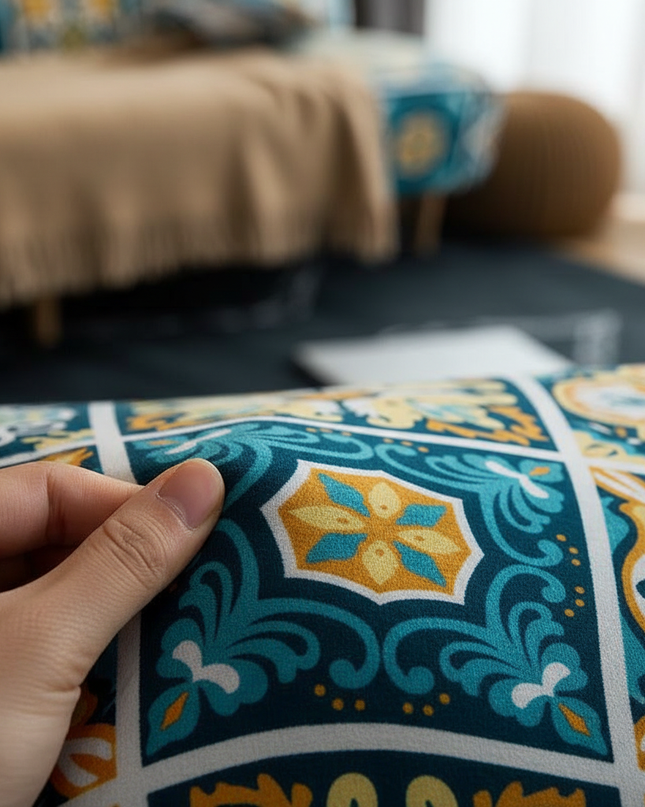 housse clic clac vintage – Protection canapé convertible – Photo Variation 5