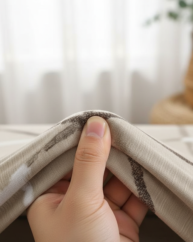 Housse de clic clac géométrique noir gris – Protection canapé convertible – Photo Variation 5