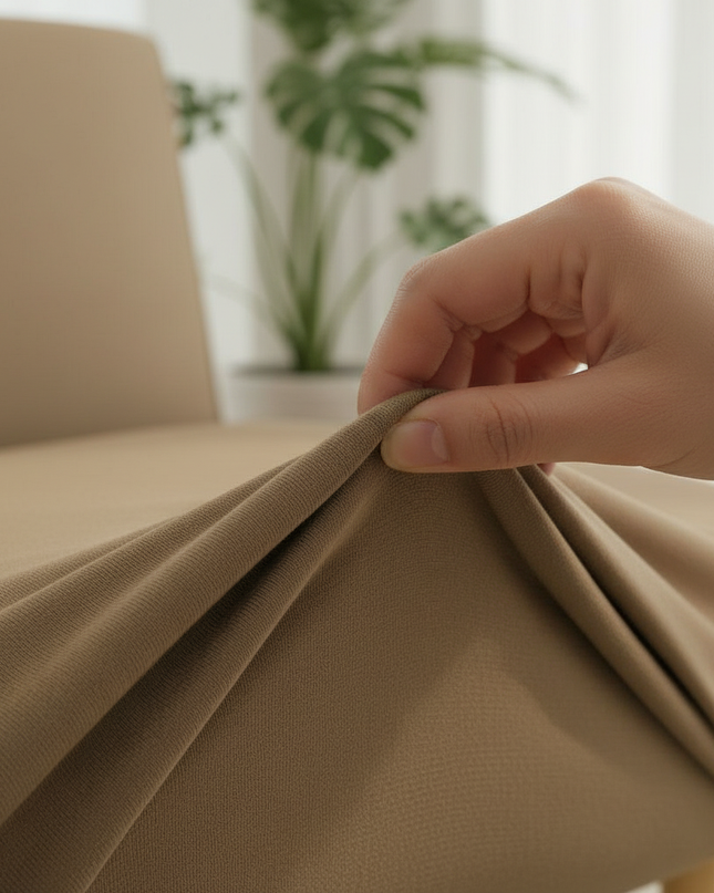 Housse de clic clac marron stretch déhoussable – Protection canapé convertible – Photo Variation 5