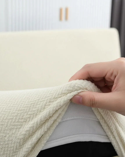 housse clic clac ecru – Protection canapé convertible – Photo Variation 5