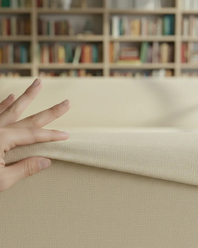 Housse de clic clac stretch crème – Protection canapé convertible – Photo Variation 5
