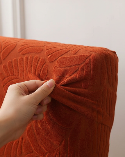 Housse de clic clac rouille feuillage – Protection canapé convertible – Photo Variation 5