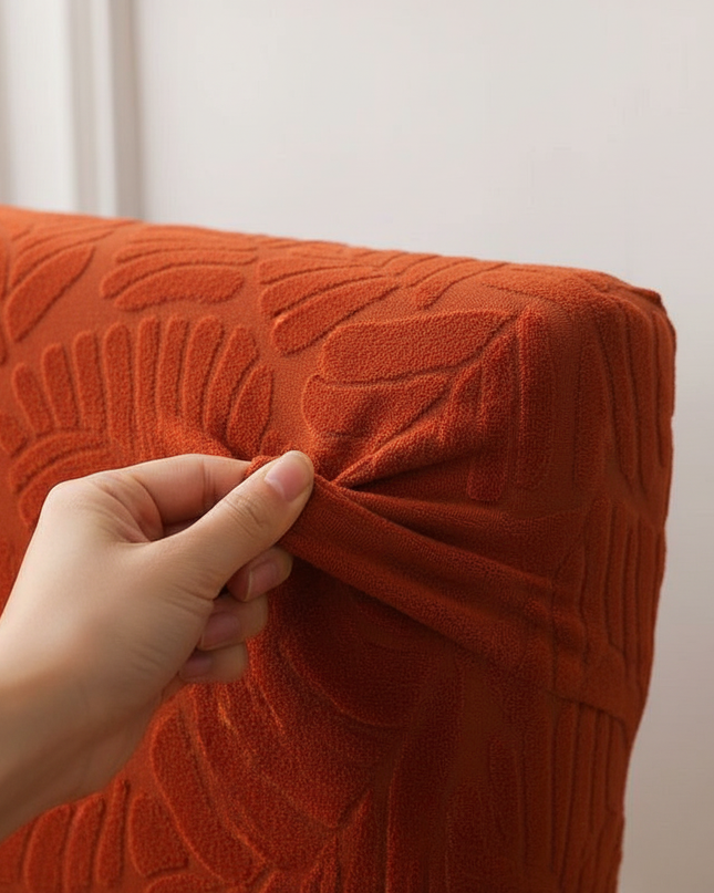 Housse de clic clac rouille feuillage – Protection canapé convertible – Photo Variation 5