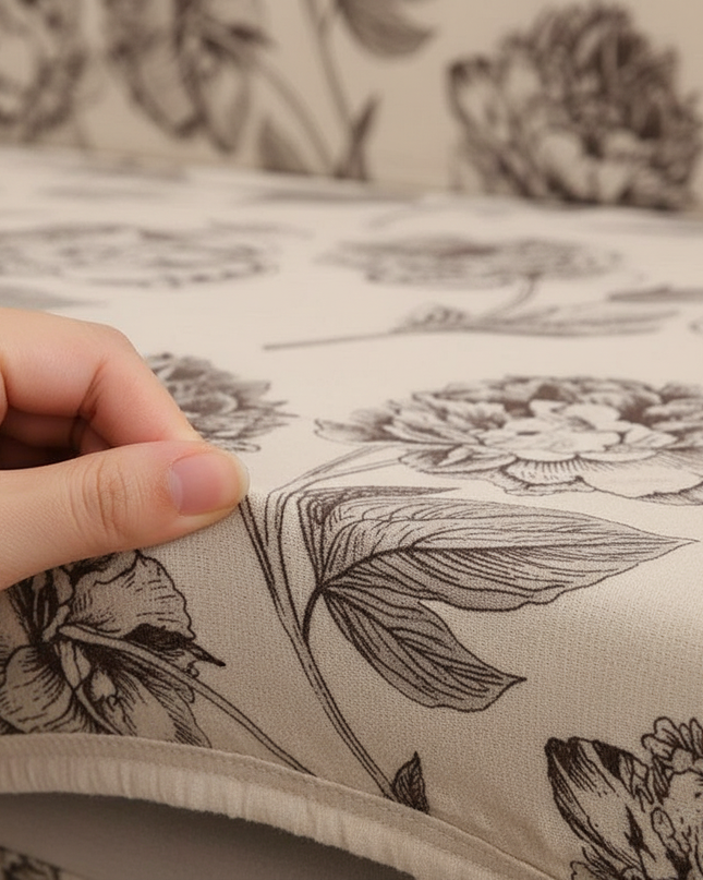 Housse de clic clac pivoines vintage – Protection canapé convertible – Photo Variation 5