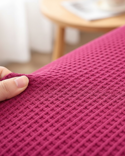 housse clic clac fushia – Protection canapé convertible – Photo Variation 5