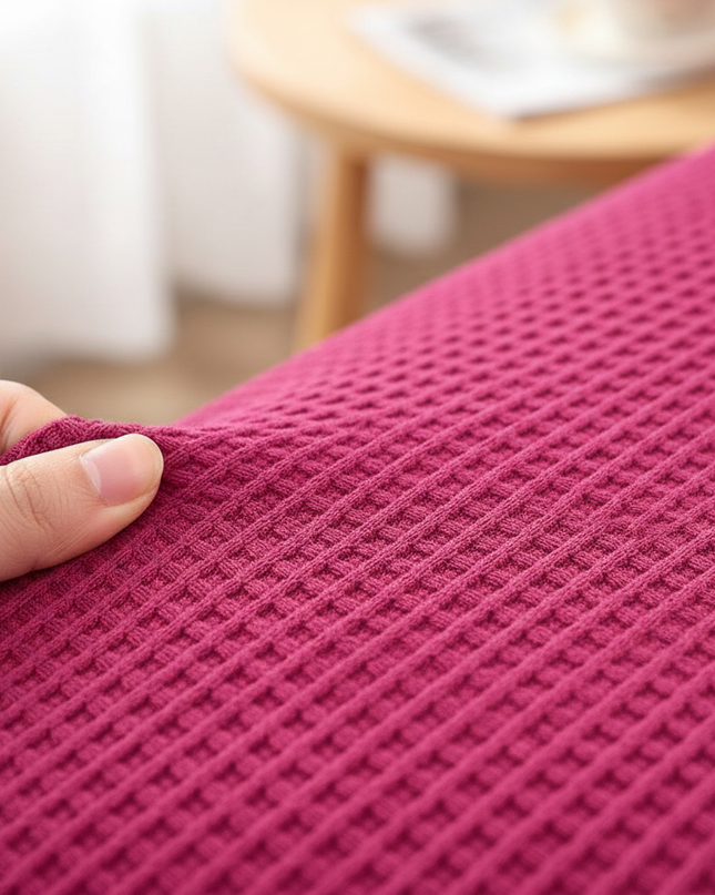 housse clic clac fushia – Protection canapé convertible – Photo Variation 5