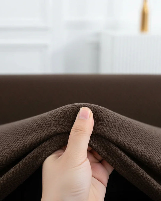 housse clic clac marron – Protection canapé convertible – Photo Variation 5