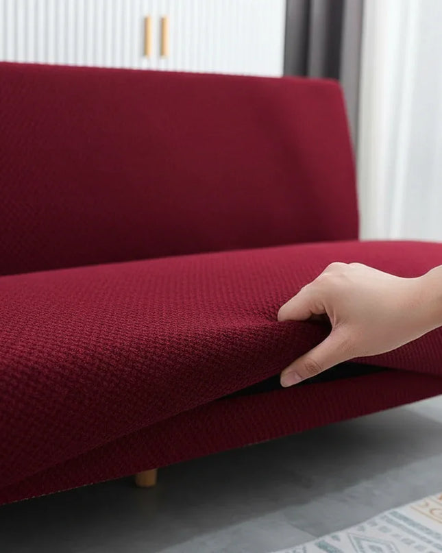 housse de clic clac bordeaux – Protection canapé convertible – Photo Variation 5