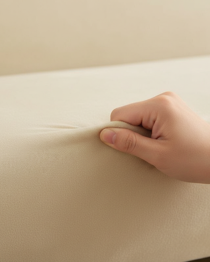 housse clic clac blanc cassé – Protection canapé convertible – Photo Variation 5
