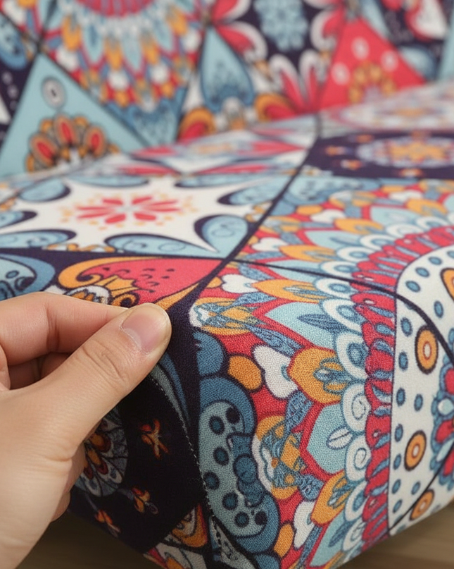 housse clic clac colorée – Protection canapé convertible – Photo Variation 5