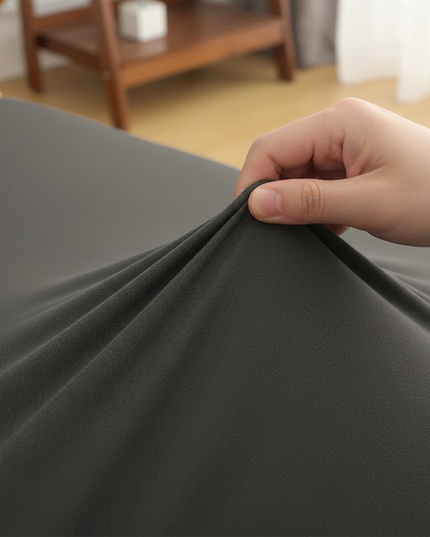 Housse de clic clac anthracite extensible protectrice – Protection canapé convertible – Photo Variation 5