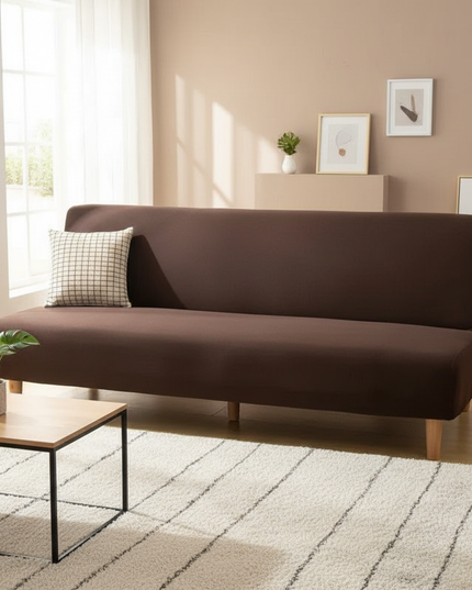 housse de clic clac chocolat – Protection canapé convertible – Photo Variation 4
