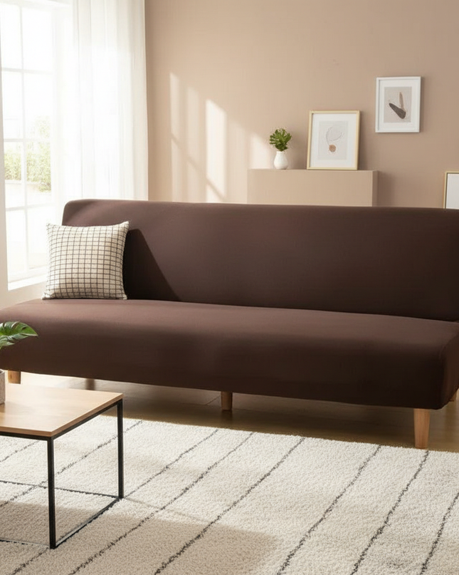housse de clic clac chocolat – Protection canapé convertible – Photo Variation 4