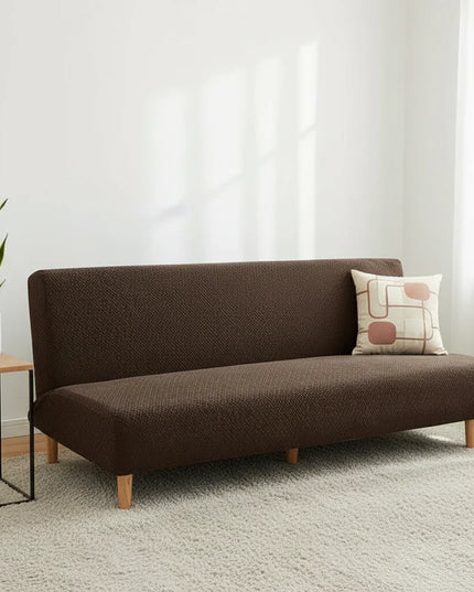 housse clic clac marron – Protection canapé convertible – Photo Variation 4