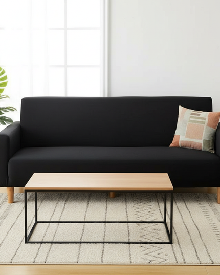 housse clic clac noire – Protection canapé convertible – Photo Variation 4