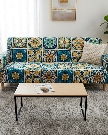 housse clic clac vintage – Protection canapé convertible – Photo Variation 4