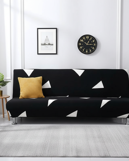 housse clic clac noir et blanc – Protection canapé convertible – Photo Variation 4