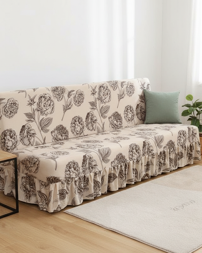 Housse de clic clac pivoines vintage – Protection canapé convertible – Photo Variation 4