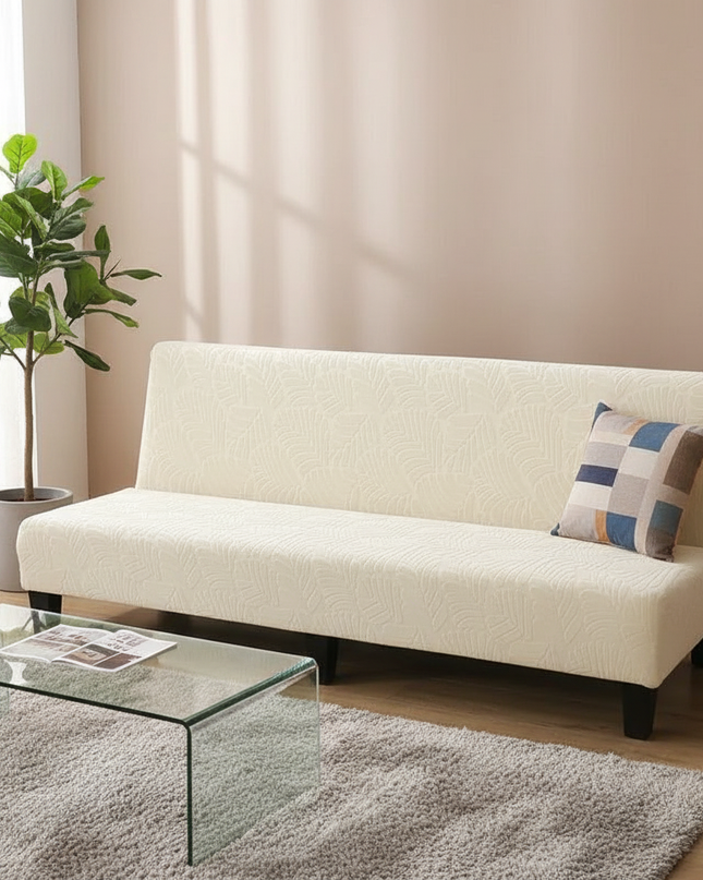 housse de clic clac blanc – Protection canapé convertible – Photo Variation 4