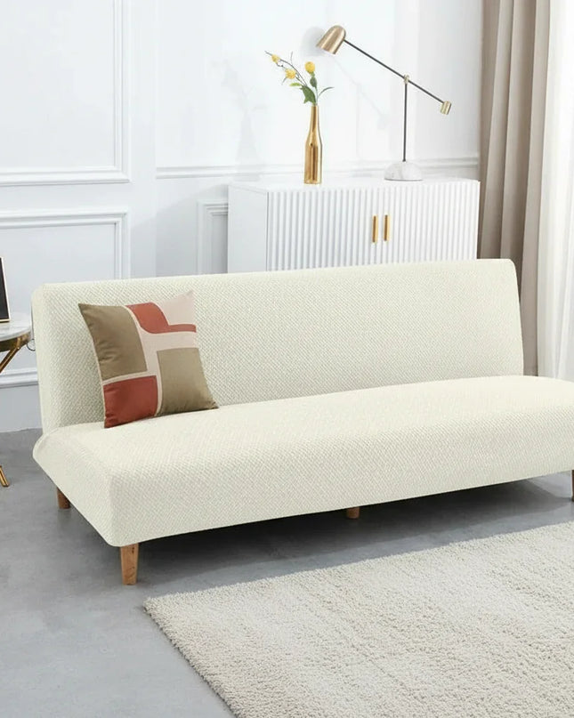 housse clic clac ecru – Protection canapé convertible – Photo Variation 4