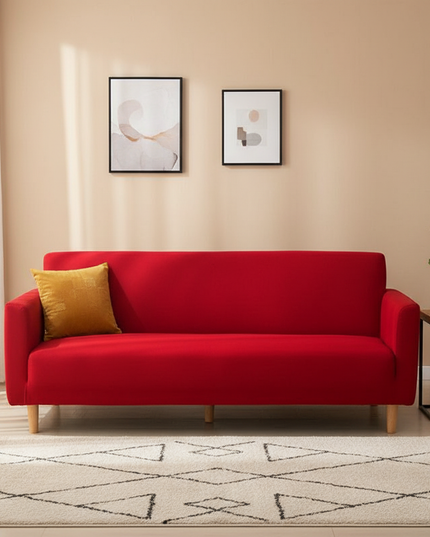 housse clic clac terracotta – Protection canapé convertible – Photo Variation 4