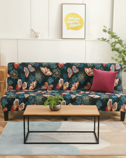 Housse de clic clac papillons colorés – Protection canapé convertible – Photo Variation 4