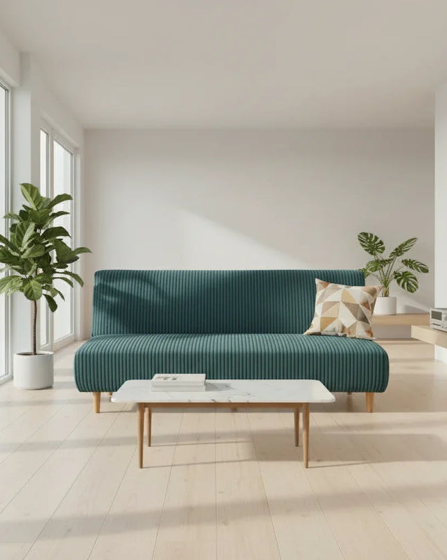 housse clic clac moutarde – Protection canapé convertible – Photo Variation 4