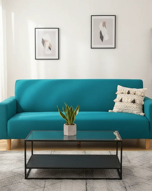 housse clic clac bleue – Protection canapé convertible – Photo Variation 4