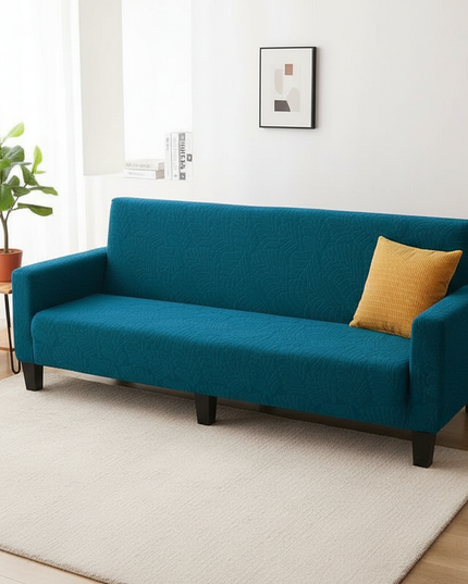 Housse de clic clac bleu canard motifs – Protection canapé convertible – Photo Variation 10