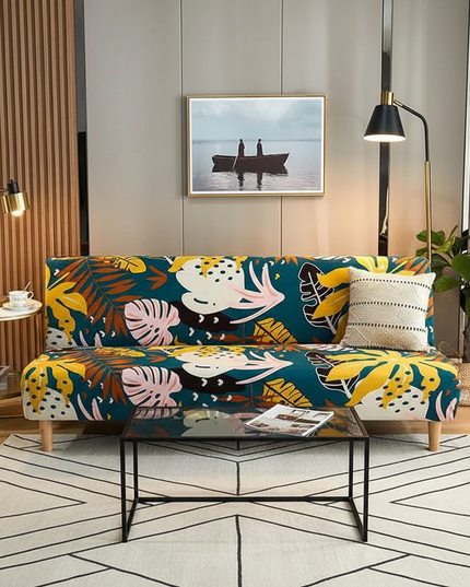 housse de clic clac fleurie – Protection canapé convertible – Photo Variation 4