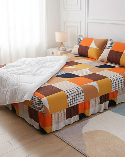 Housse de clic clac patchwork multicolore – Protection canapé convertible – Photo Variation 3