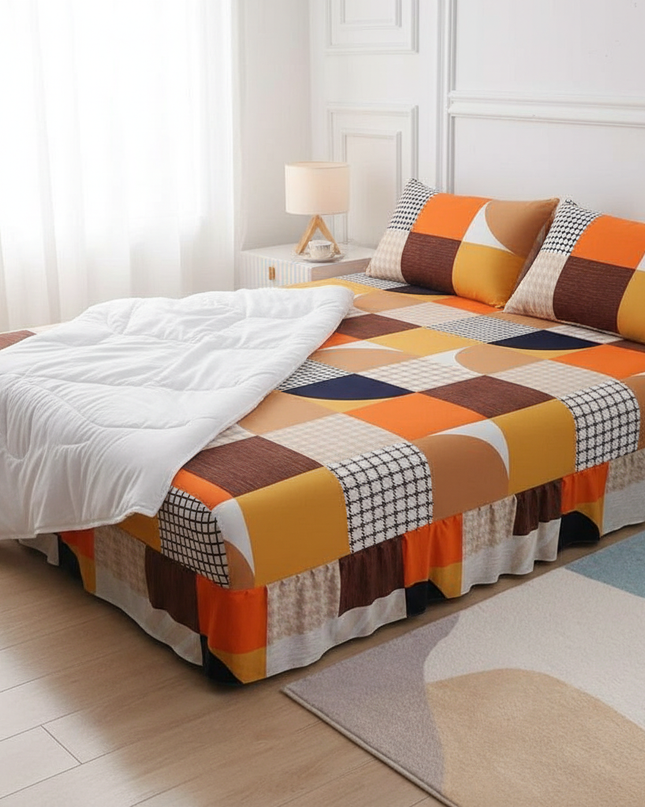 Housse de clic clac patchwork multicolore – Protection canapé convertible – Photo Variation 3