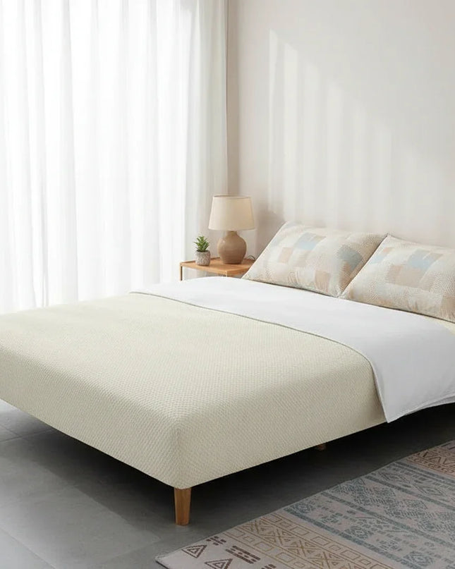 housse clic clac ecru – Protection canapé convertible – Photo Variation 3