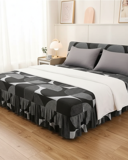 Housse de clic clac géométrique jupe lavable – Protection canapé convertible – Photo Variation 3