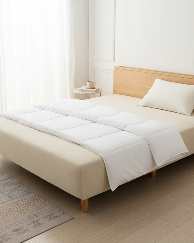 housse clic clac blanc cassé – Protection canapé convertible – Photo Variation 3