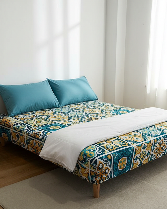 housse clic clac vintage – Protection canapé convertible – Photo Variation 3