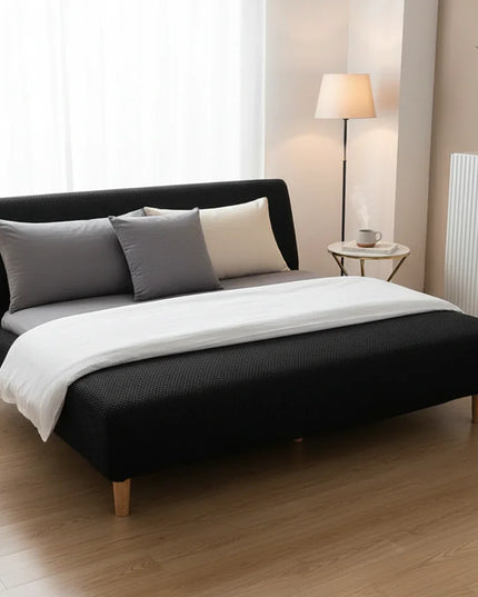 Housse de clic clac noire jacquard – Protection canapé convertible – Photo Variation 3