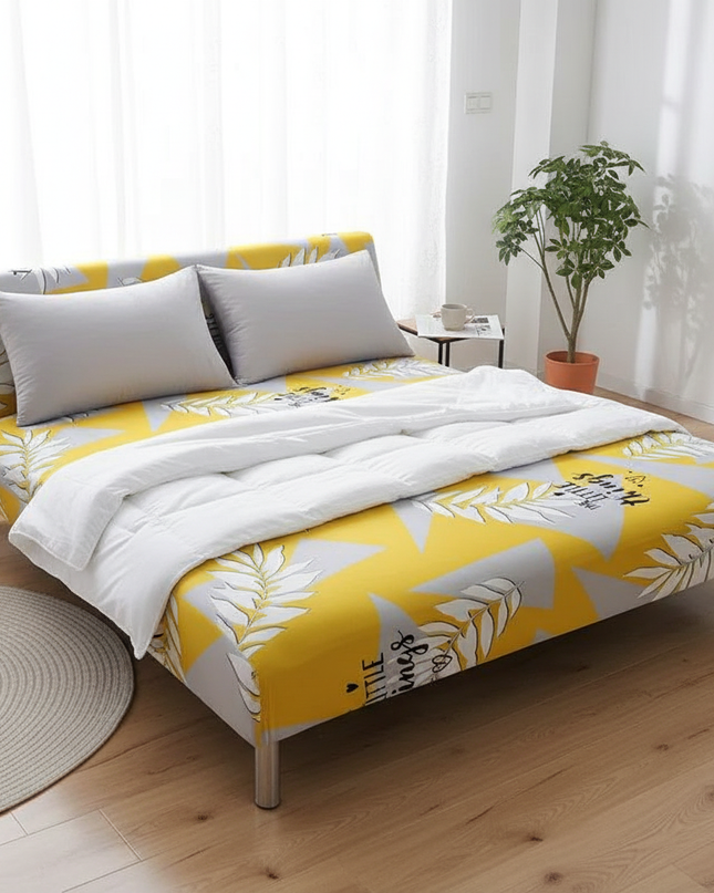 housse clic clac jaune – Protection canapé convertible – Photo Variation 3