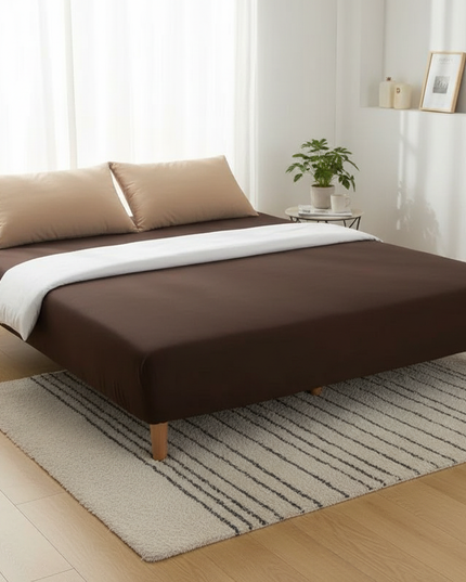 housse de clic clac chocolat – Protection canapé convertible – Photo Variation 3