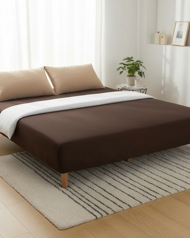 housse de clic clac chocolat – Protection canapé convertible – Photo Variation 3