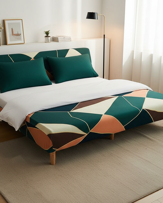 Housse de clic clac Géométrique Élastique Moderne – Protection canapé convertible – Photo Variation 3