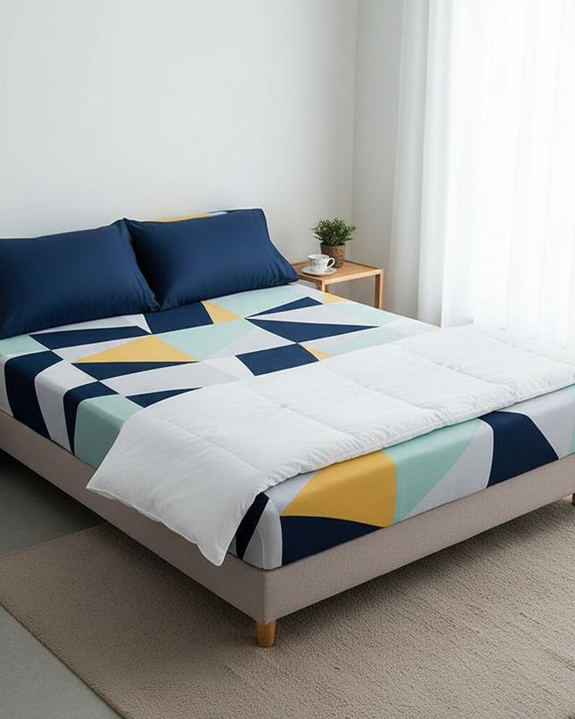 Housse de clic clac Géométrique Multicolore – Protection canapé convertible – Photo Variation 3