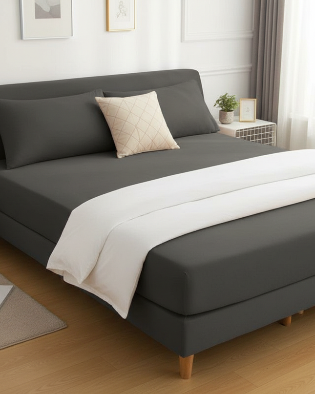 Housse de clic clac anthracite extensible protectrice – Protection canapé convertible – Photo Variation 3