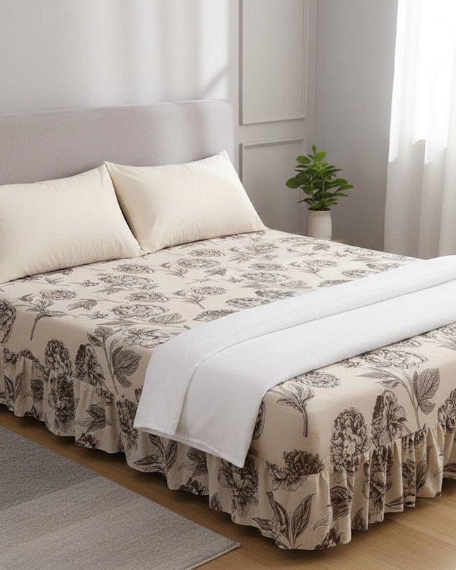 Housse de clic clac pivoines vintage – Protection canapé convertible – Photo Variation 3