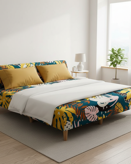 housse de clic clac fleurie – Protection canapé convertible – Photo Variation 3