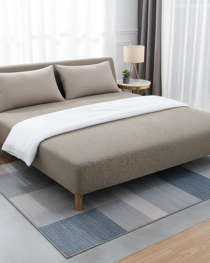 housse clic clac beige – Protection canapé convertible – Photo Variation 3