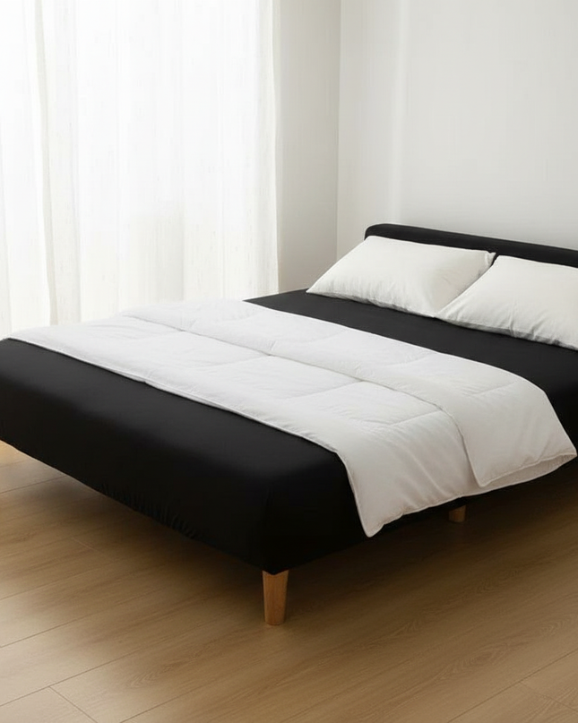 housse clic clac noire – Protection canapé convertible – Photo Variation 3